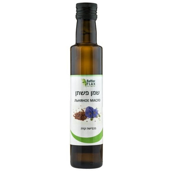 שמן פשתן 500 מ"ל | בטר פלקס - Better Flax - פריקפוא