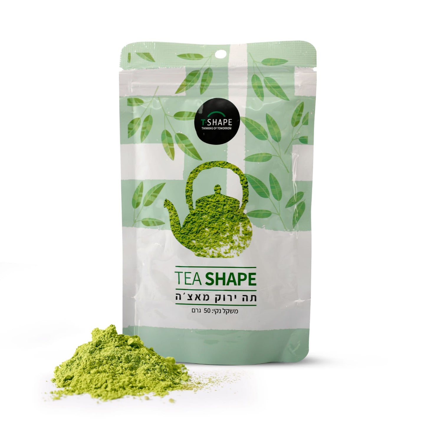 אבקת תה ירוק מאצ׳ה | טי שייפ - T-SHAPE - פריקפוא
