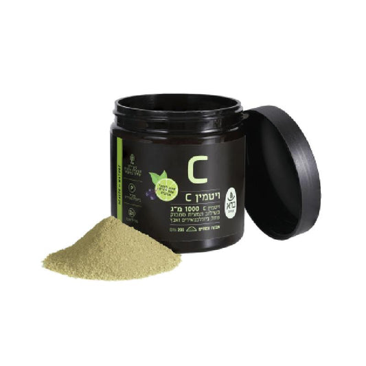 ויטמין C באבקה בטעם לימון עם סמבוק שחור - ברא צמחים - פריקפוא