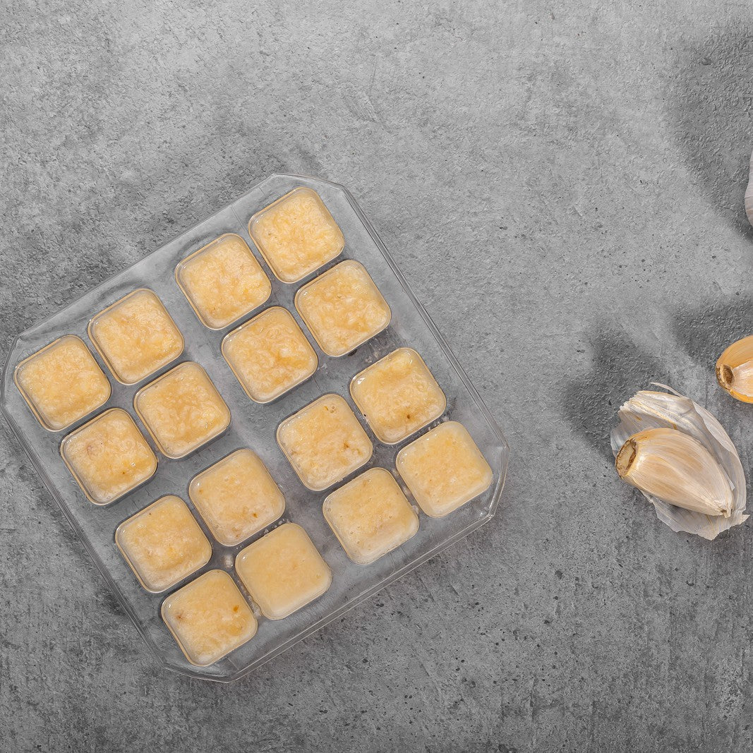 קוביות שום כתוש קפואות - Green and More - פריקפוא