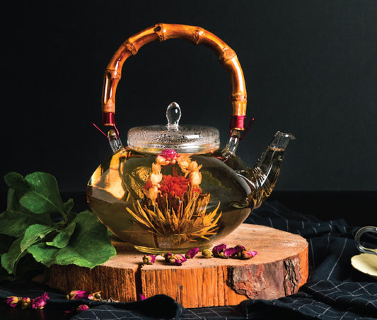 מארז חמש פקעות תה ירוק בטעמים שנפתחות לפרח | טי שייפ - T-SHAPE - פריקפוא