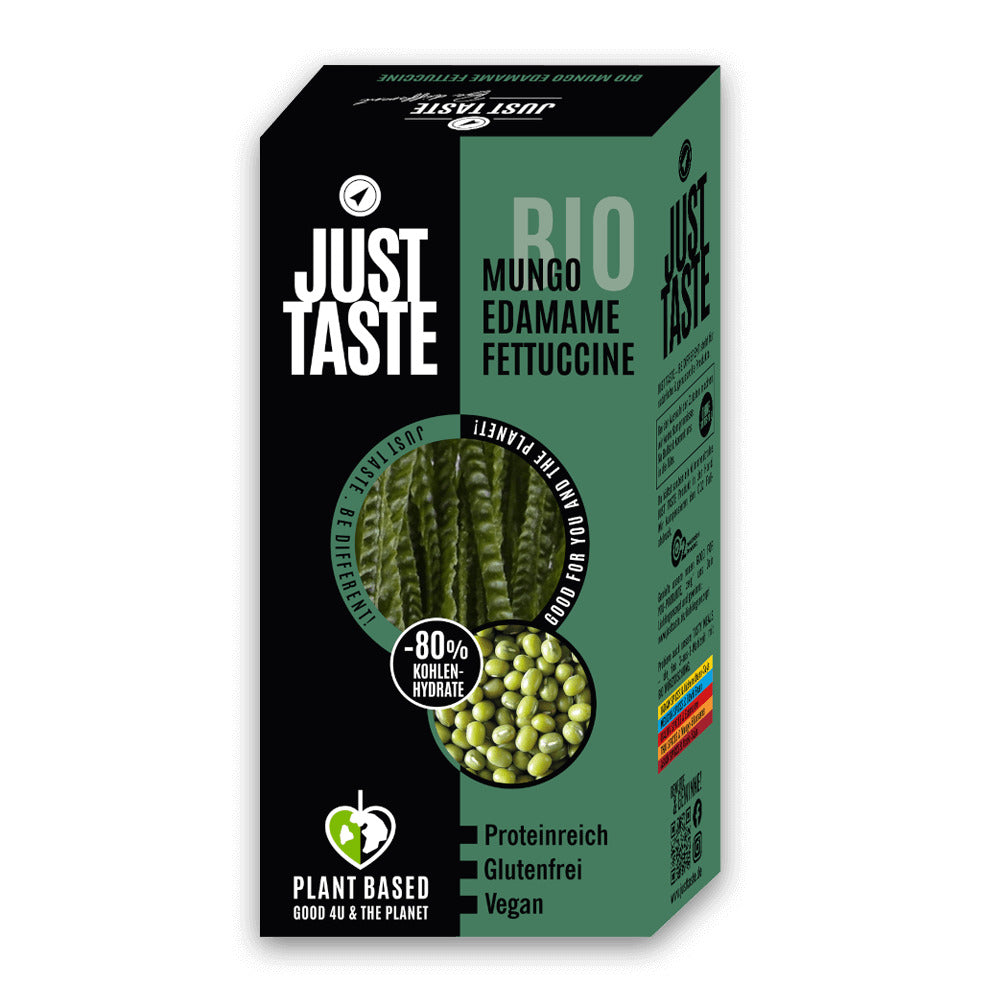 אטריות פטוצ'יני שעועית מש ואדממה אורגניים - Just Taste - פריקפוא