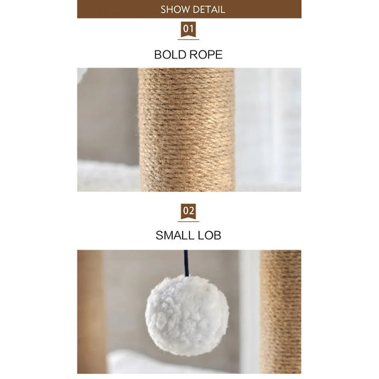 מתקן גירוד ענק מפואר לחתולים בעל 5 קומות - Feed My Pet - פריקפוא