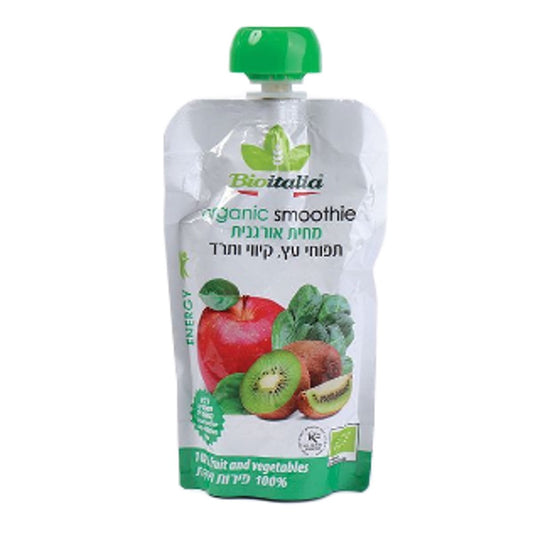 מחית אורגנית תפוחי עץ, קיווי ותרד | ביו איטליה - 6 יחידות - Bioitalia - פריקפוא