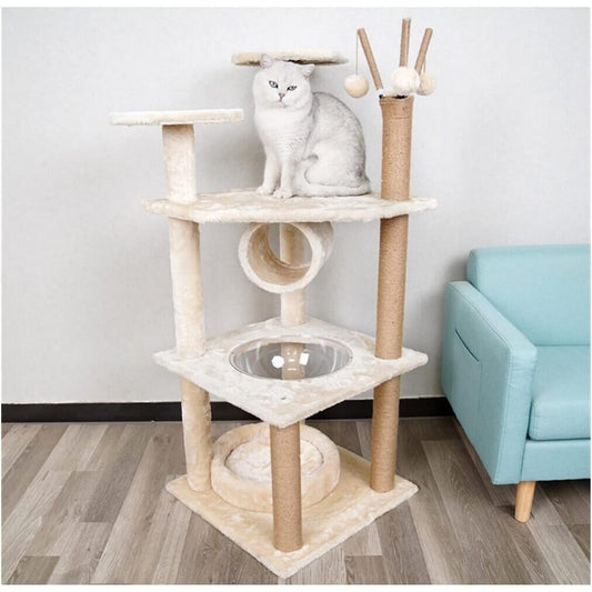 מתקן גירוד קטיפה מפנק לחתולים - Feed My Pet - פריקפוא