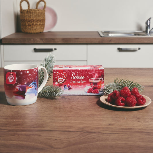 חליטת חורף צמחים ופירות בטעם פטל ונשיקות מרנג | פומפדור - Pompadour - פריקפוא