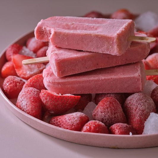 קרטיב טבעוני תותים בשמנת - 3 יחידות | פאלטאס - Paletas - פריקפוא