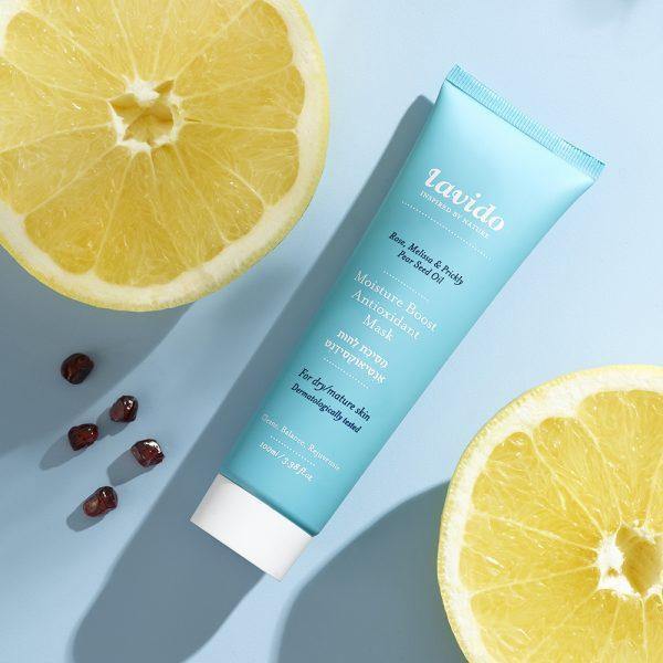 מסיכת לחות אנטיאוקסידנט - סברס, ורד ומליסה | לבידו - Lavido - פריקפוא