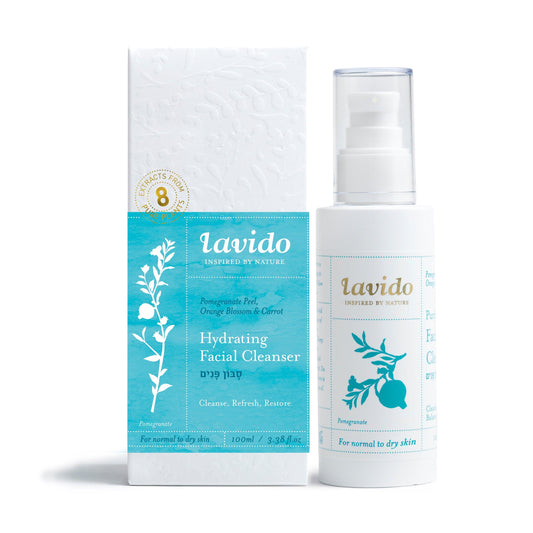 סבון פנים לעור רגיל עד יבש - זרעי רימון, ניצת התפוז ופרופוליס | לבידו - Lavido - פריקפוא