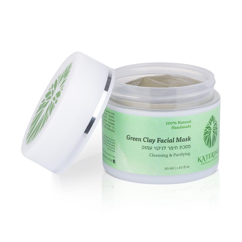 מסכת חימר אורגנית לניקוי עמוק | Green Clay Cleansing Mask - קטרינה - פריקפוא