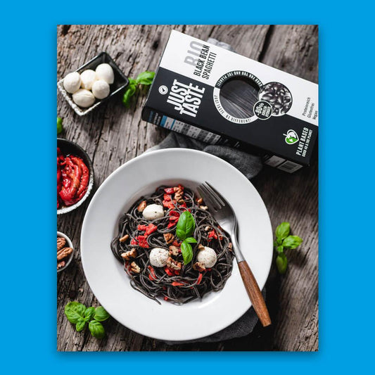 אטריות פטוצ'יני שעועית שחורה אורגנית - Just Taste - פריקפוא