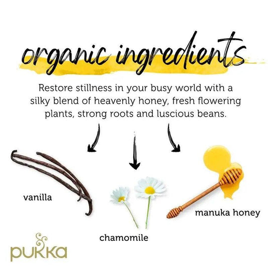 חליטת קמומיל, וניל ודבש מנוקה | פוקה - Pukka - פריקפוא