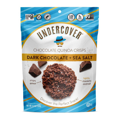 חטיף קינואה מצופה שוקולד מריר ומלח ים - Undercover - פריקפוא