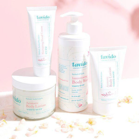 קרם ידיים ארומתרפי - פטשולי, וניל וחמאת שיאה | לבידו - ללא אריזת קרטון - Lavido - פריקפוא