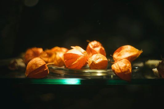 a group of oranges on a plate