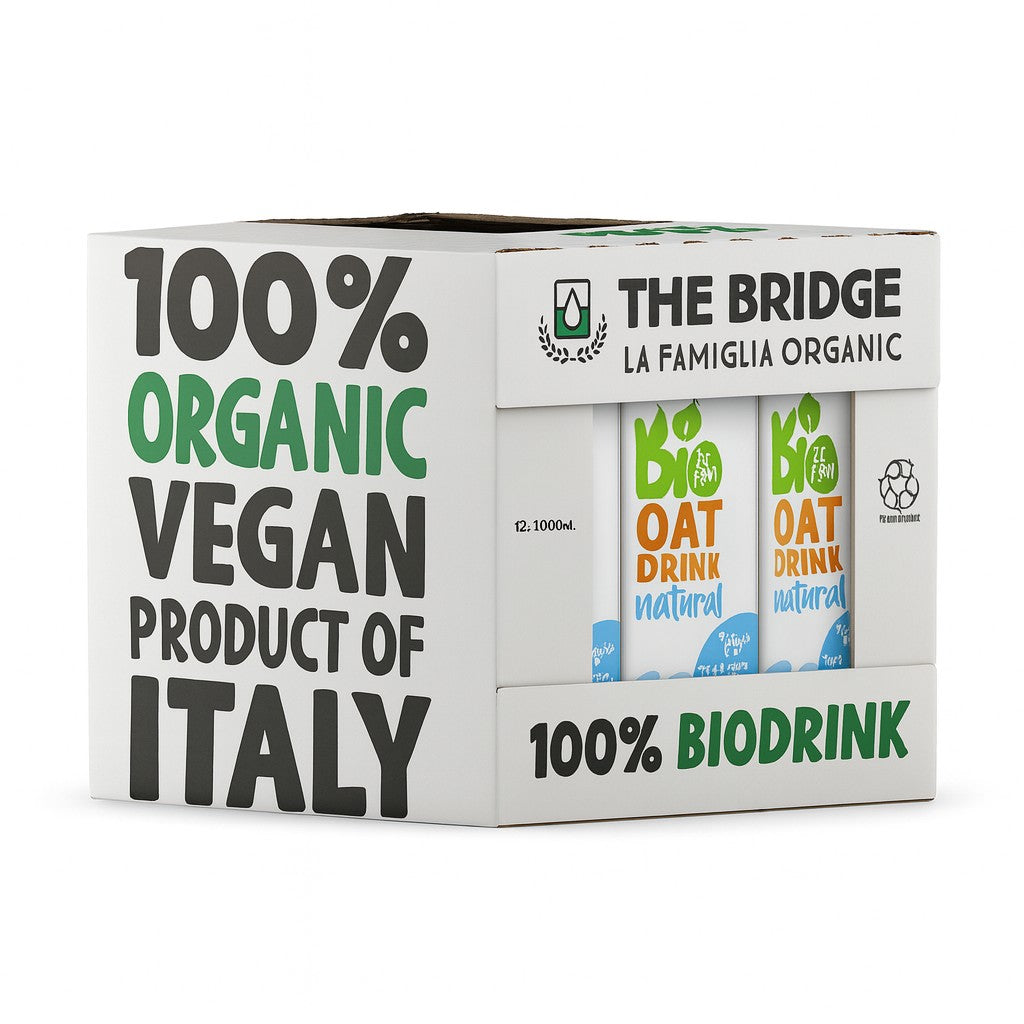 משקה שיבולת שועל אורגני | דה ברידג - מארז 12 יחידות - The Bridge Bio - פריקפוא