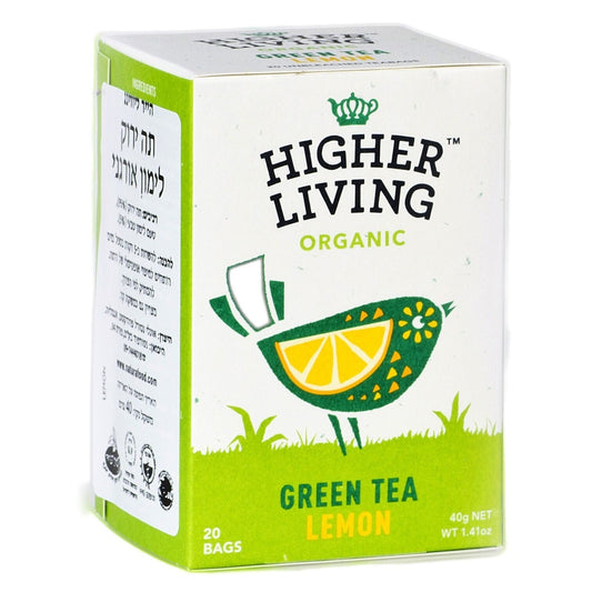תה ירוק לימון אורגני | הייר ליבינג-Higher Living-פריקפוא