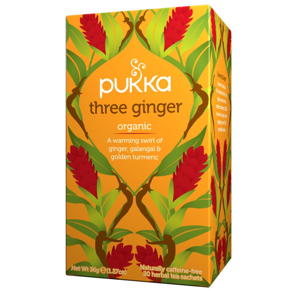 חליטת שלוש ג׳ינג׳ר | פוקה - Pukka - פריקפוא