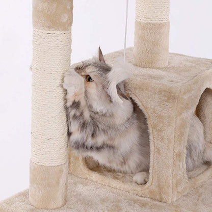 מתקן גירוד ענק מפואר לחתולים בעל 5 קומות - Feed My Pet - פריקפוא