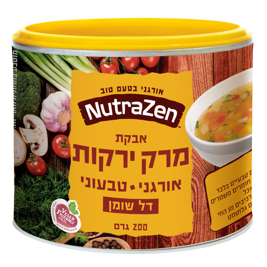 Обезжиренный органический веганский порошок для овощного супа без глютена Нутра Дзен