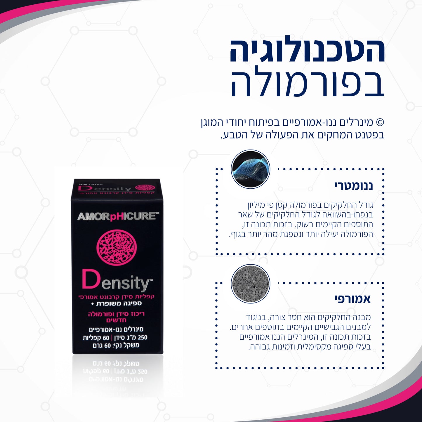דנסיטי סידן אמורפי DENSITY-אמורפיקל-פריקפוא
