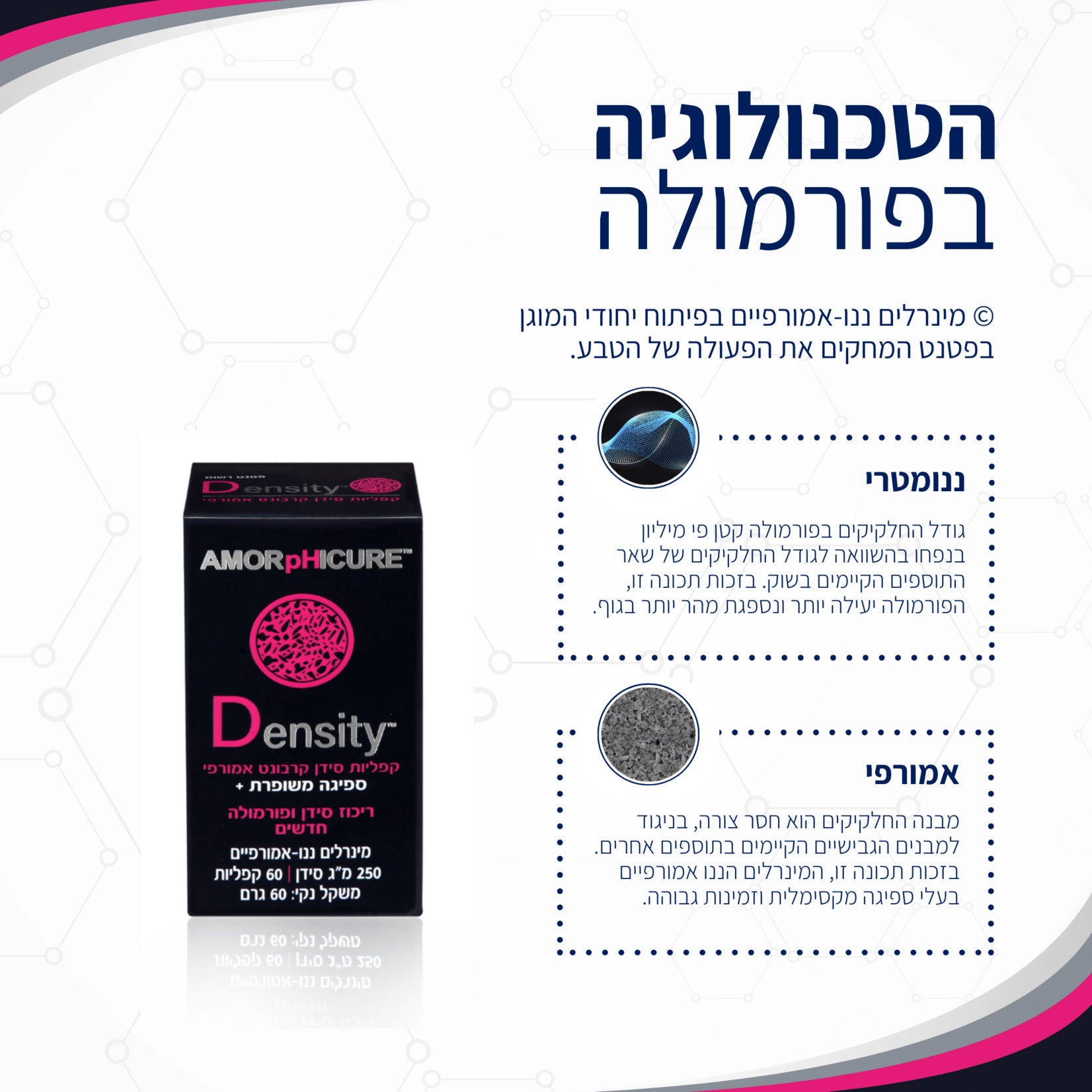 דנסיטי סידן אמורפי DENSITY-אמורפיקל-פריקפוא