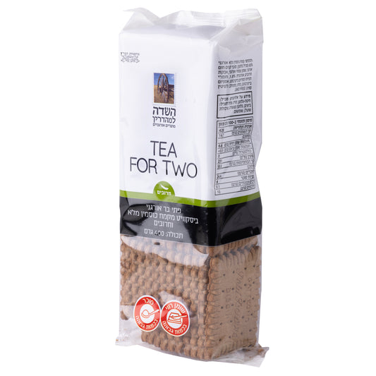 פתי בר אורגני - ביסקוויט מקמח כוסמין מלא וחרובים - השדה - פריקפוא