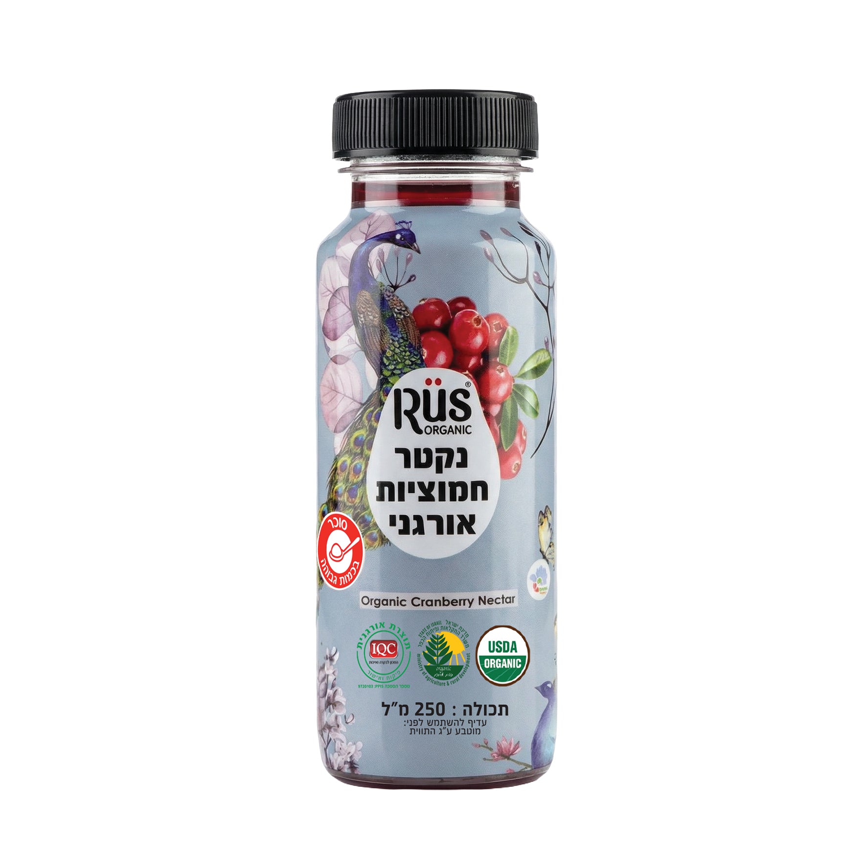 נקטר חמוציות אורגני | רוס אורגניק - Rus Organic - פריקפוא