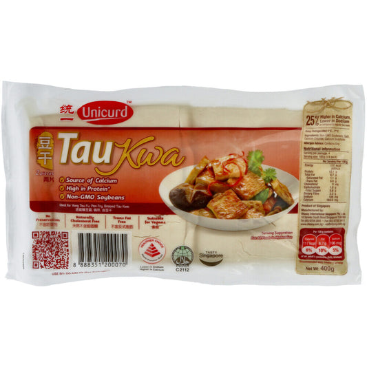 טופו טרי Unicurd Tau Kwa במרקם קשה 400 גרם | טעמי אסיה - Taste of Asia - פריקפוא