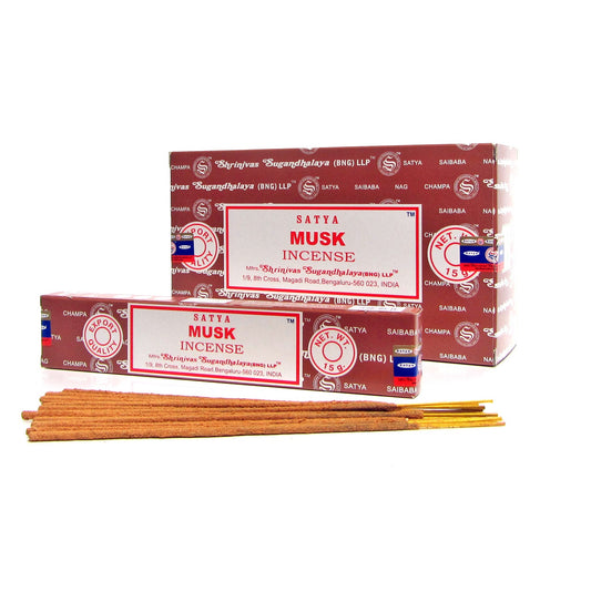 מקלות קטורת איכותית בניחוח מאסק | סאטיה - Satya - פריקפוא