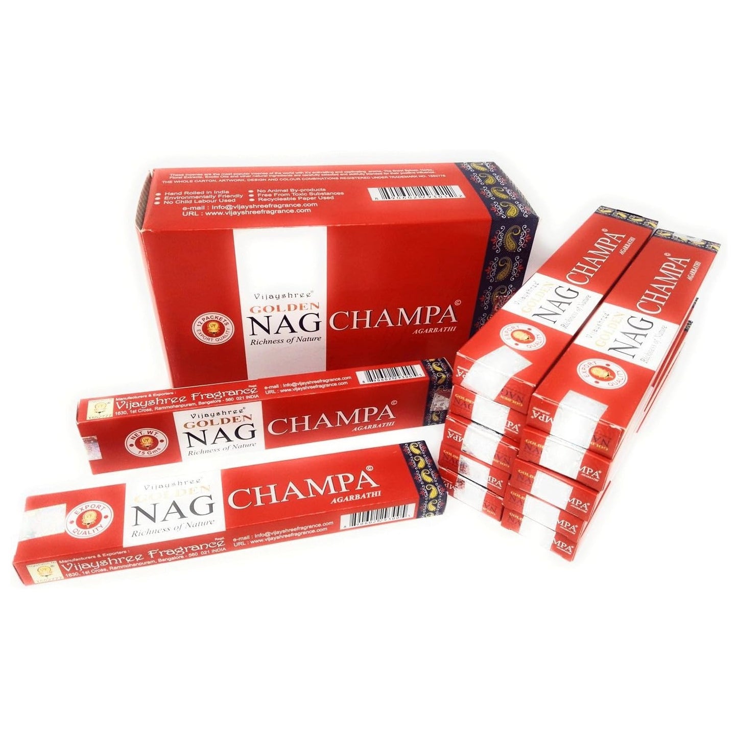 מקלות קטורת איכותית בניחוח נאג צ'אמפה מוזהב | סאטיה - Satya - פריקפוא