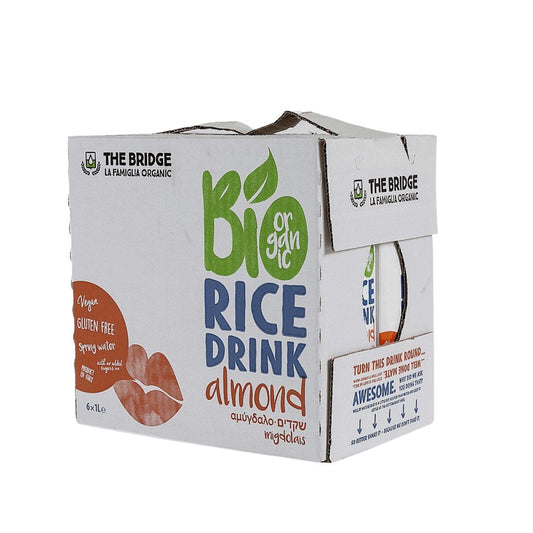 משקה אורז ושקדים אורגני | דה ברידג - מארז 6 יחידות - The Bridge Bio - פריקפוא