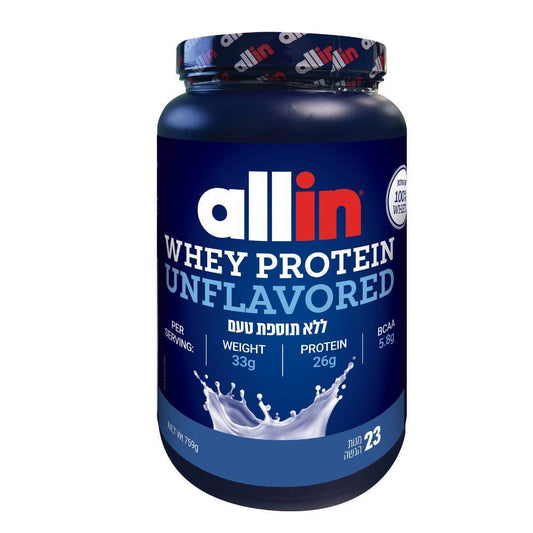 אבקת חלבון WHEY ללא תוספת טעם | אולאין - allin - פריקפוא