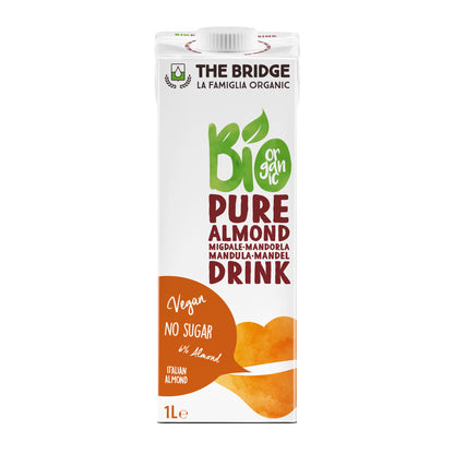 משקה שקדים אורגני 6% | דה ברידג - מארז 12 יחידות - The Bridge Bio - פריקפוא