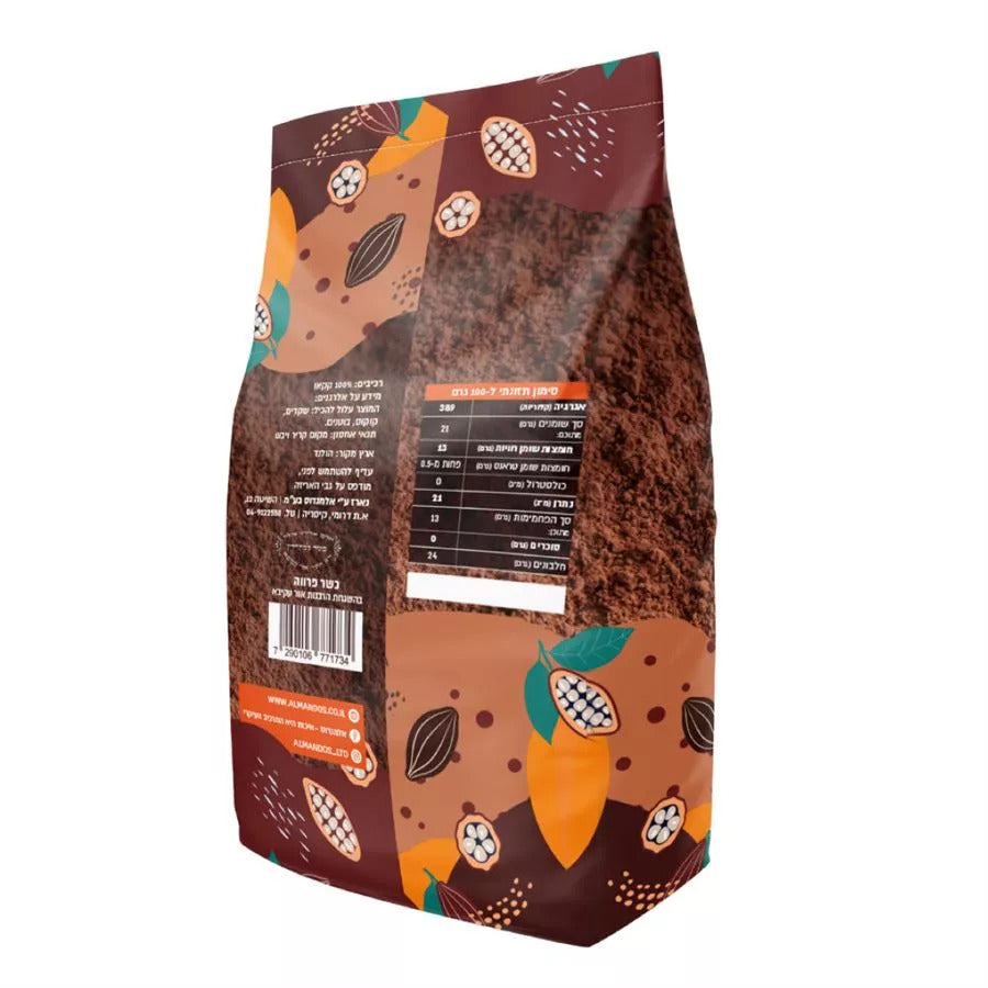 אבקת קקאו 22%-20 - 400 גרם - אלמנדוס - פריקפוא