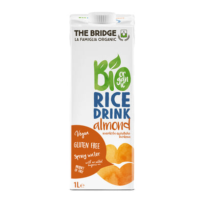 משקה אורז ושקדים אורגני | דה ברידג - מארז 6 יחידות - The Bridge Bio - פריקפוא