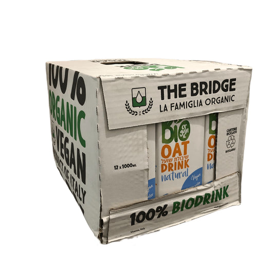 משקה שיבולת שועל אורגני | דה ברידג - מארז 12 יחידות - The Bridge Bio - פריקפוא