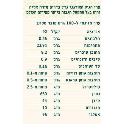 פרי הג'ק אורגני בצנצנת - מרום אורגניקס - פריקפוא