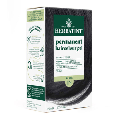 צבע טבעי לשיער גוון שחור 1N | הרבטינט-Herbatint-פריקפוא