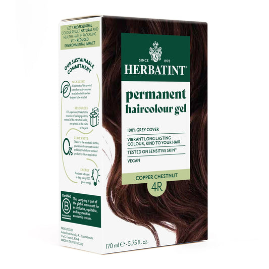צבע טבעי לשיער גוון נחושת ערמוני 4R | הרבטינט-Herbatint-פריקפוא