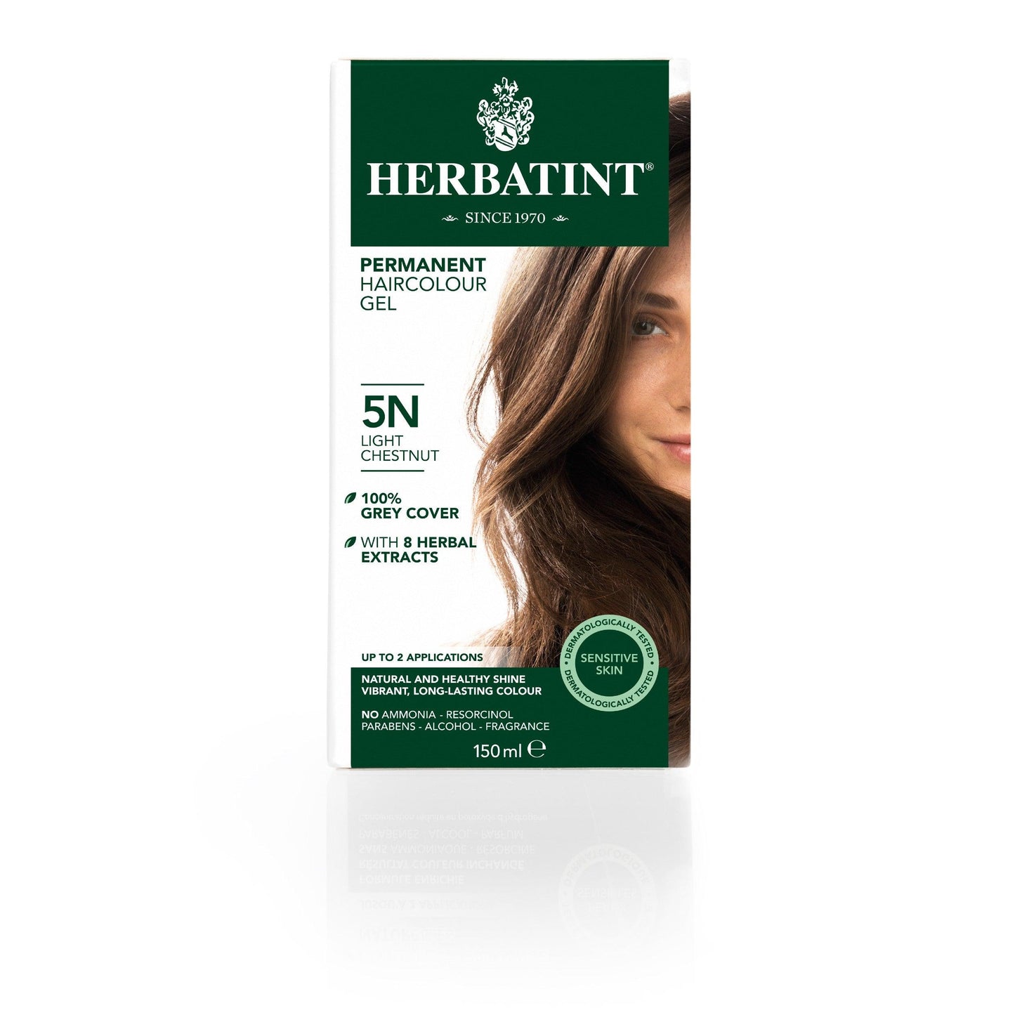 צבע טבעי לשיער גוון חום 5N | הרבטינט - Herbatint - פריקפוא