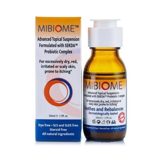 מיביום | תרחיף פסו טיפולי לאיזון והרגעת העור 50 מ״ל - Mibiome - פריקפוא