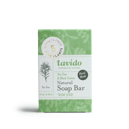 סבון טבעי - עץ התה וקצח | לבידו - Lavido - פריקפוא
