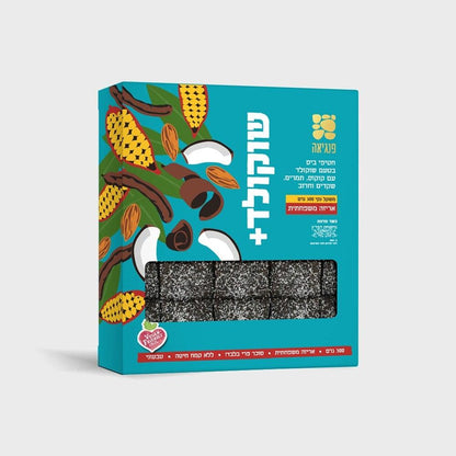 חטיפי בריאות בטעם שוקולד עם שקדים, תמרים וחרוב | פנגיאה - Pangaea - פריקפוא