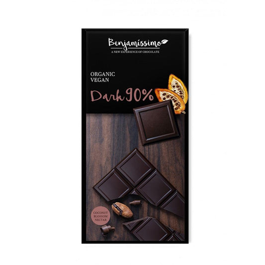 שוקולד מריר 90% אורגני טבעוני ללא תוספת סוכר | בנג׳מיסימו - Benjamissimo - פריקפוא