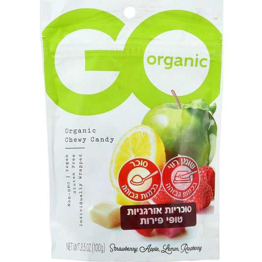 סוכריות אורגניות טופי פירות | גו אורגניק - Go Organic - פריקפוא