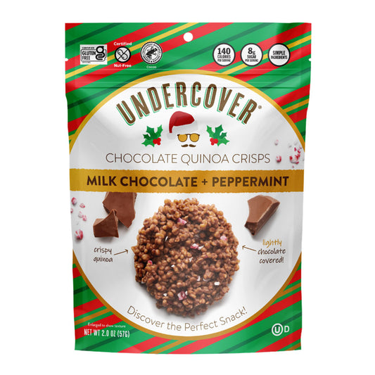 חטיף קינואה מצופה שוקולד חלב ומנטה - Undercover - פריקפוא