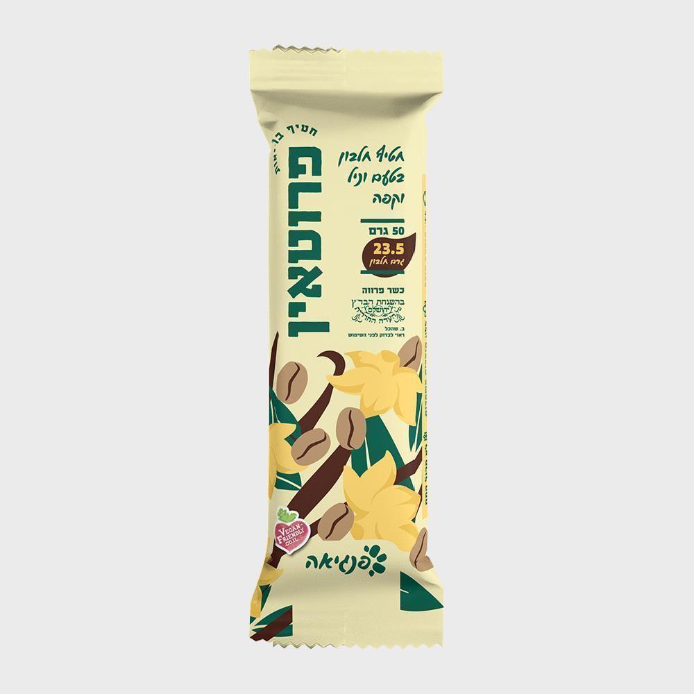 חטיף חלבון בטעם וניל וקפה - מארז 12 יחידות - פנגיאה - פריקפוא
